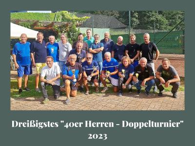 "40er Herren - Doppelturnier"